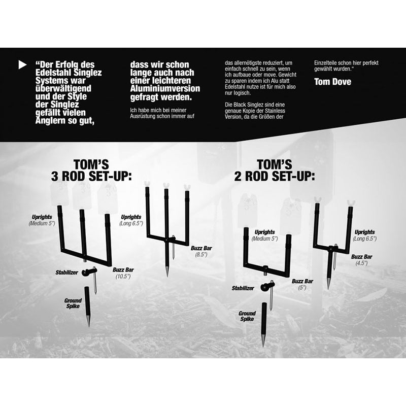 Korda Singlez 3 Rod Buzz Bar 11.5&