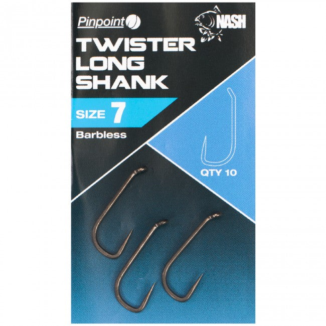 Nash Twister Long Shank Barbless 8