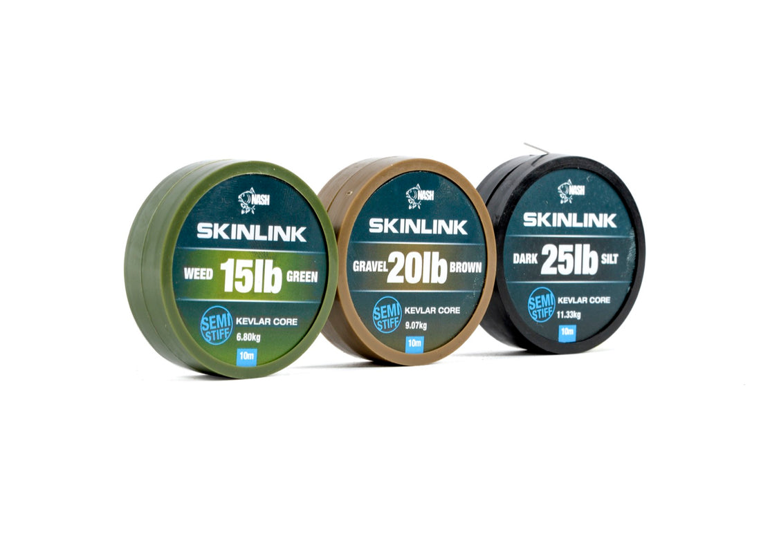Nash Skinlink Semi-Stiff 25lb Gravel 10m