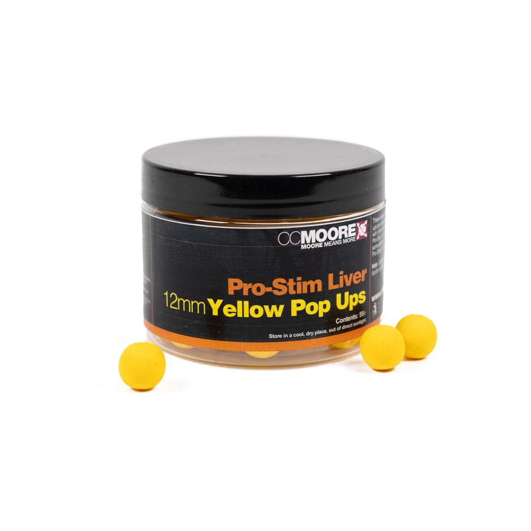 CC Moore Pro-Stim Liver Yellow Pop Ups 12mm