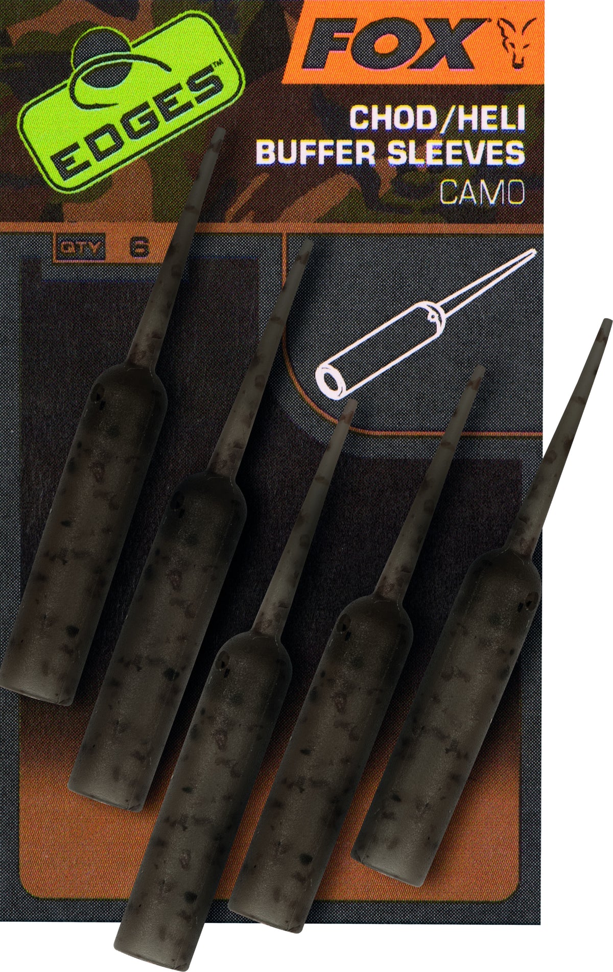 Fox Edges Camo Chod/Heli Buffer Sleeves