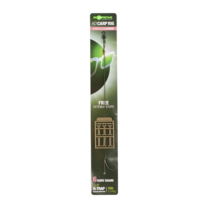 Korda N-Trap KD Rig Kurv Barbless 30lb