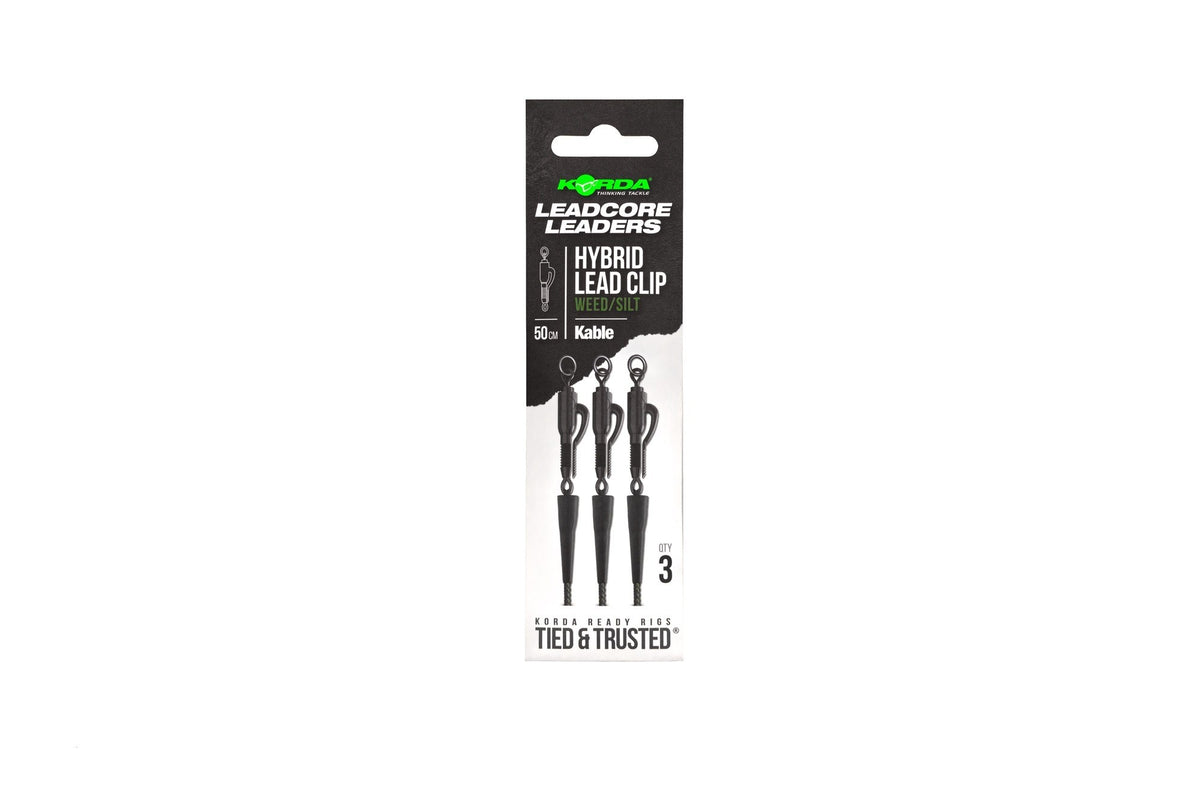 Korda Kable Leadcore Leader Hybrid Lead Clip 50cm