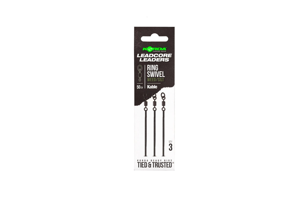 Korda Kable Leadcore Leader Ring Swivel 50cm