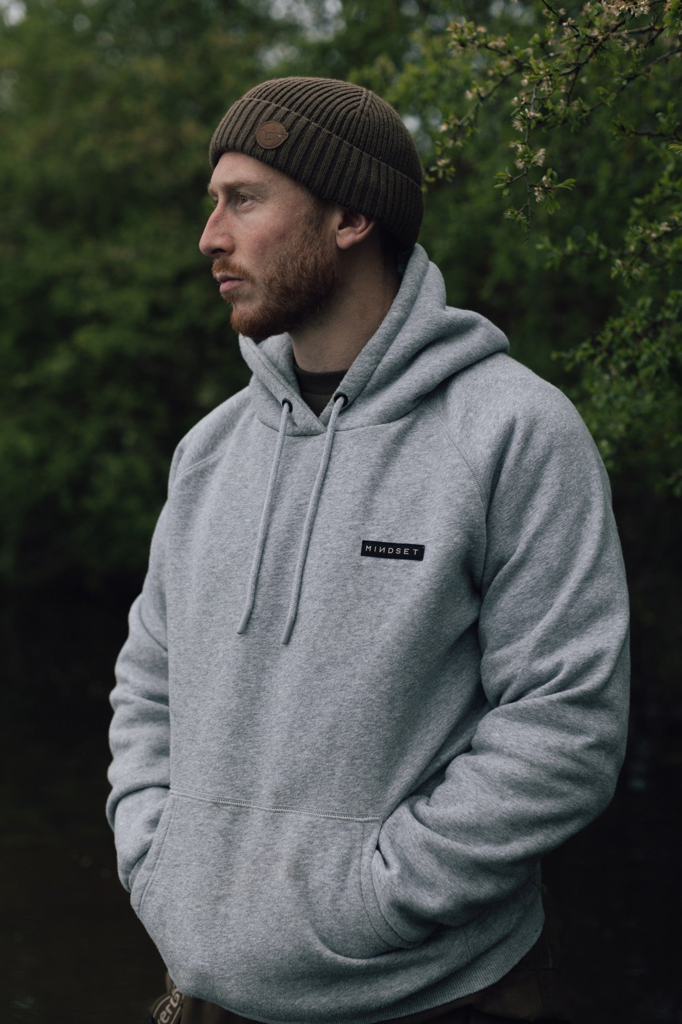 Korda Mindset Patch Hoodie Heather Grey