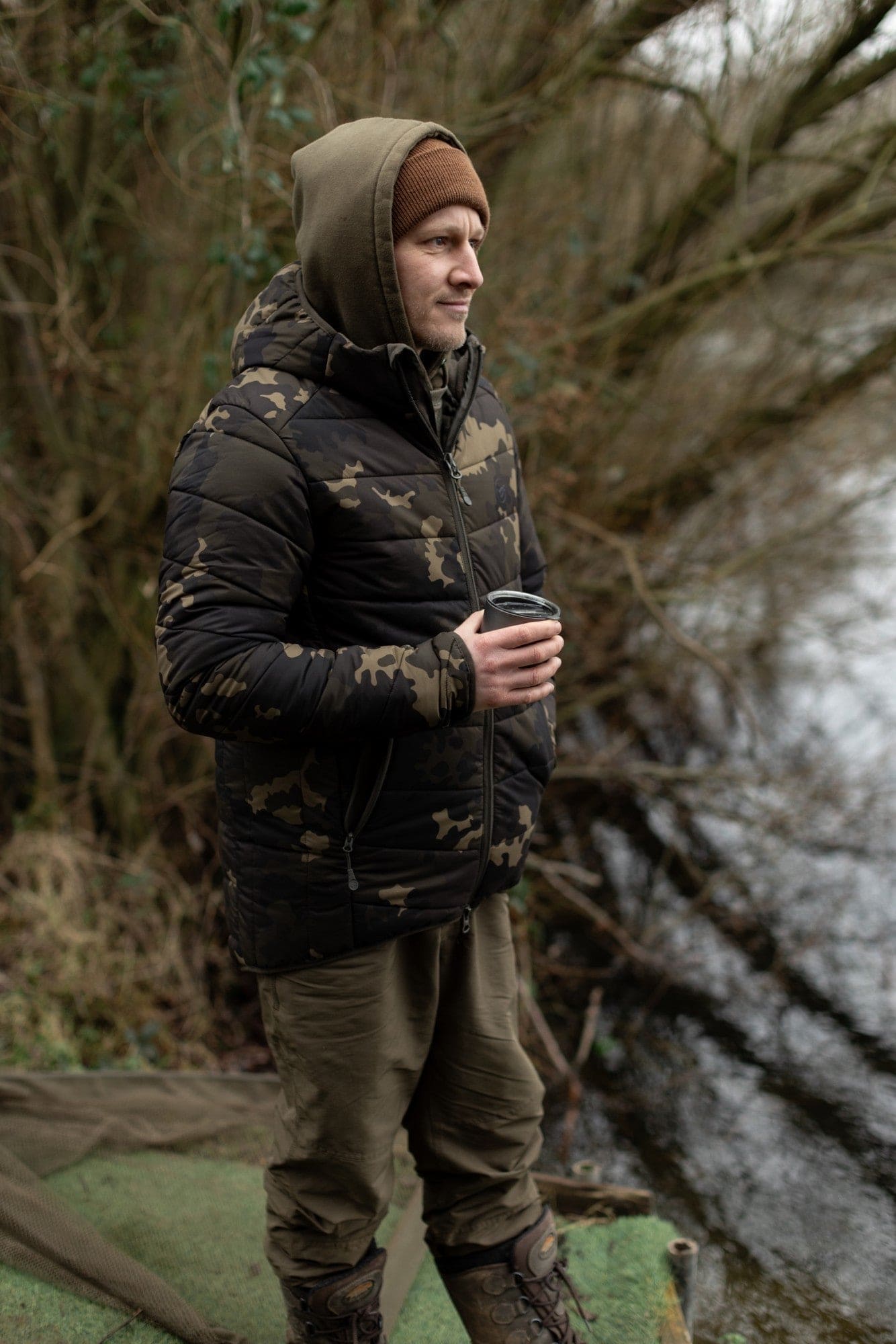 Korda Thermolite Puffer Jacket Dark Kamo
