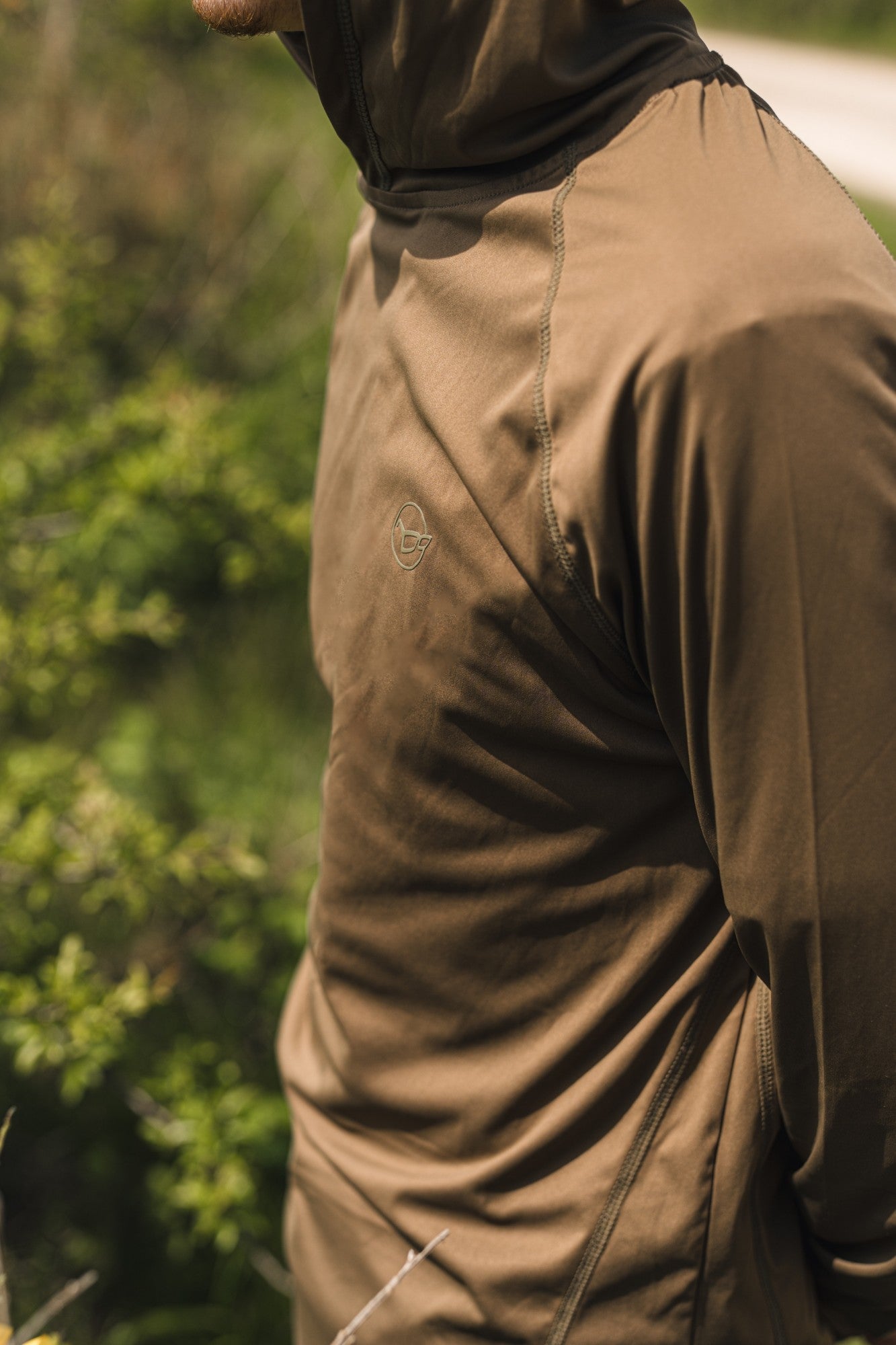 Korda UPF Hooded Top Dark Khaki