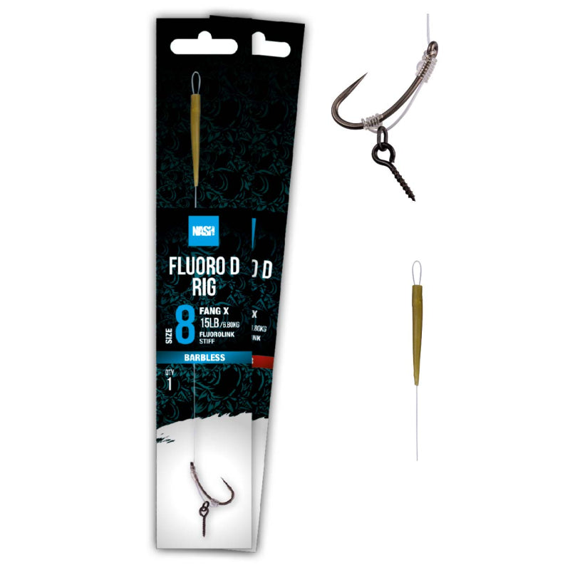 Nash Fluorocarbon D-Rig Barbless
