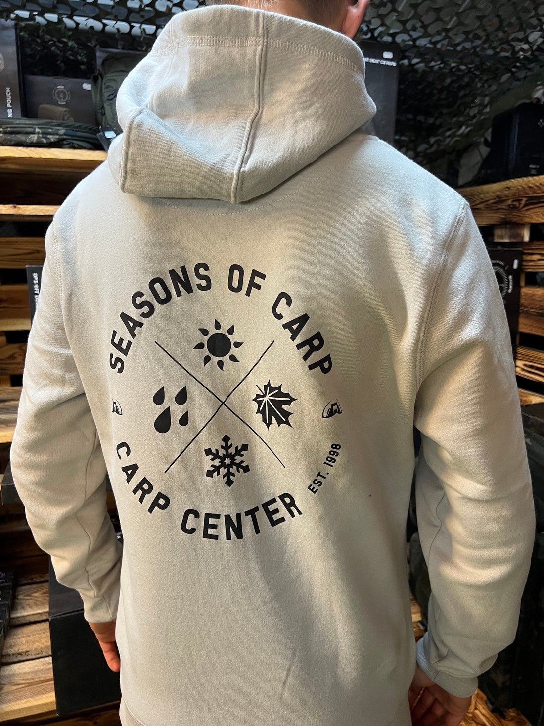Carp Center Hoody Grey Fog Season of Carp