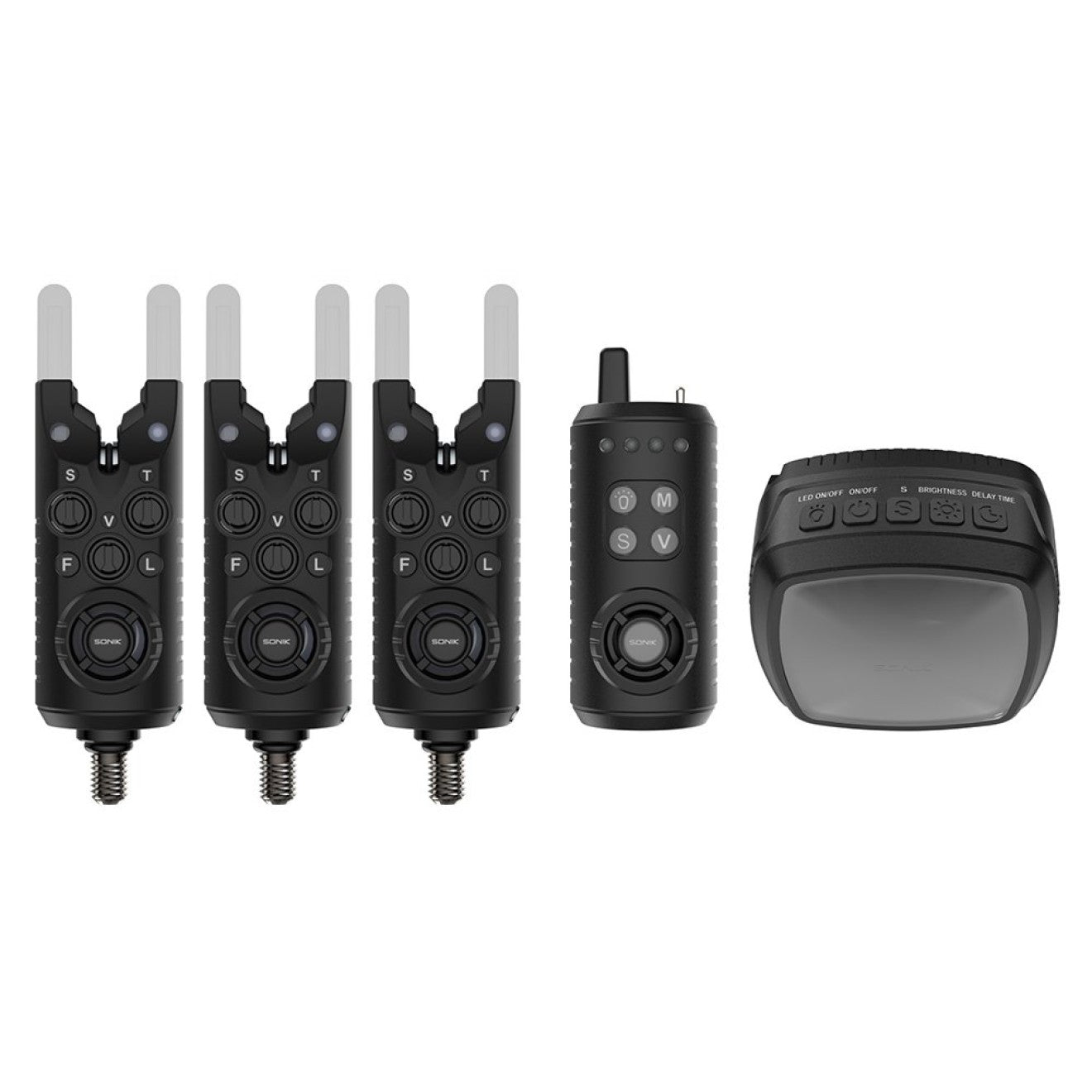 Sonik Gizmo2 Alarm Set 3+1 + Bivvy Lamp