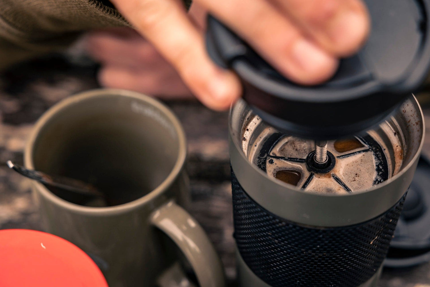 Trakker Armolife Thermal Coffee Press Mug