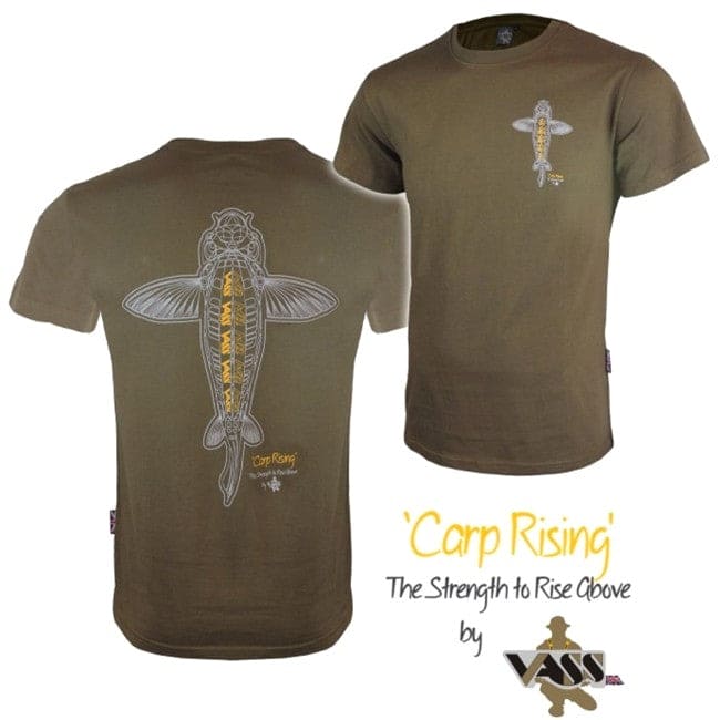 Vass Carp Rising T-Shirt Khaki