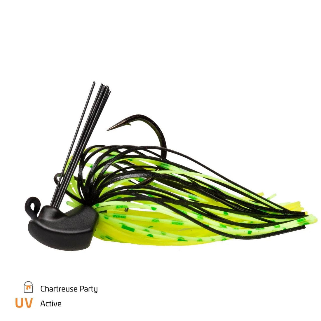 Zeck Skirted Jig Chartreuse Party 3/0