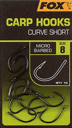 carp hooks curve short size 6