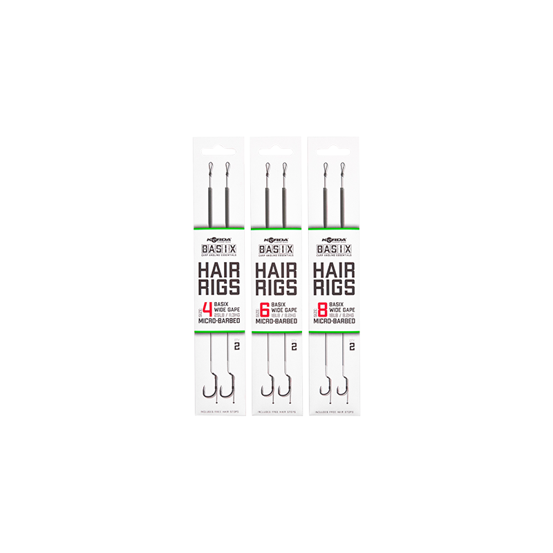 Korda Basix Hair Rigs Wide Gape 4