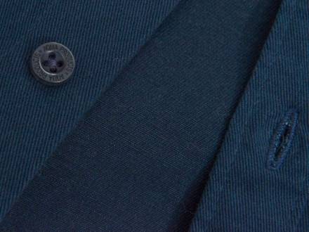 Long Sleeve Navy Twill Shirt S