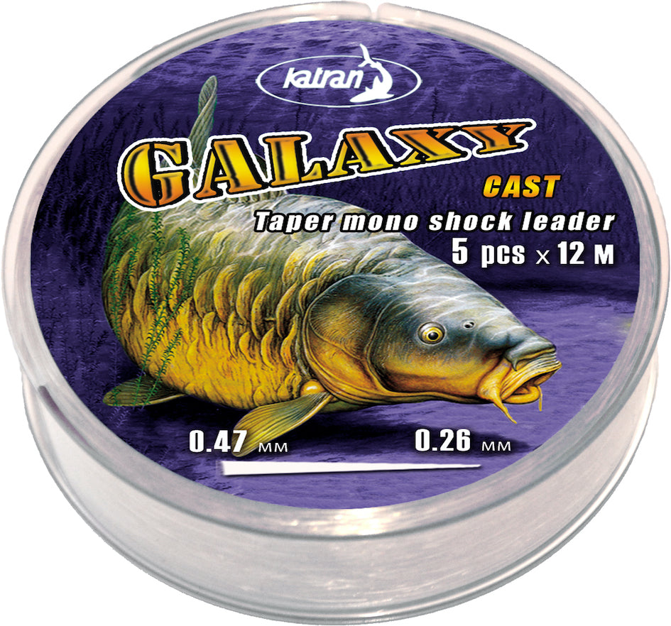 Katran Taper Mono Shock Leader Galaxy Cast 0,26 - 0,47mm