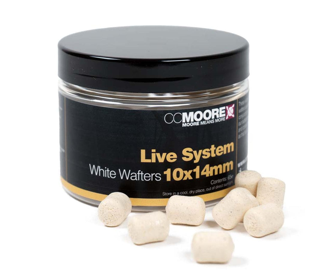 CC Moore Live System White Dumbell Wafters 10x14mm