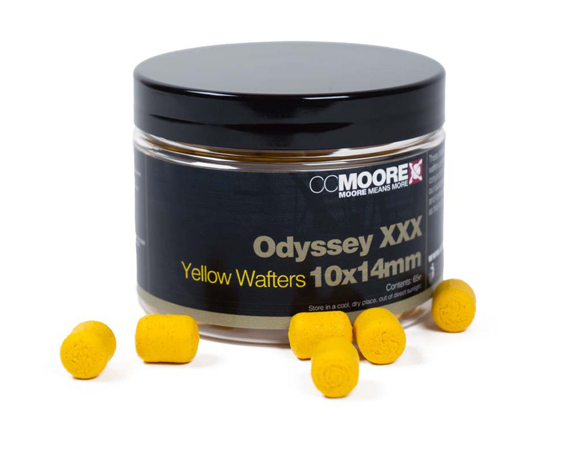 CC Moore Odyssey XXX Yellow Dumbell Wafters 10x14mm