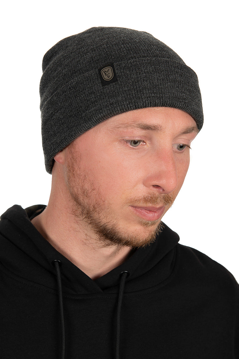 Fox Beanie Charcoal Grey Marl