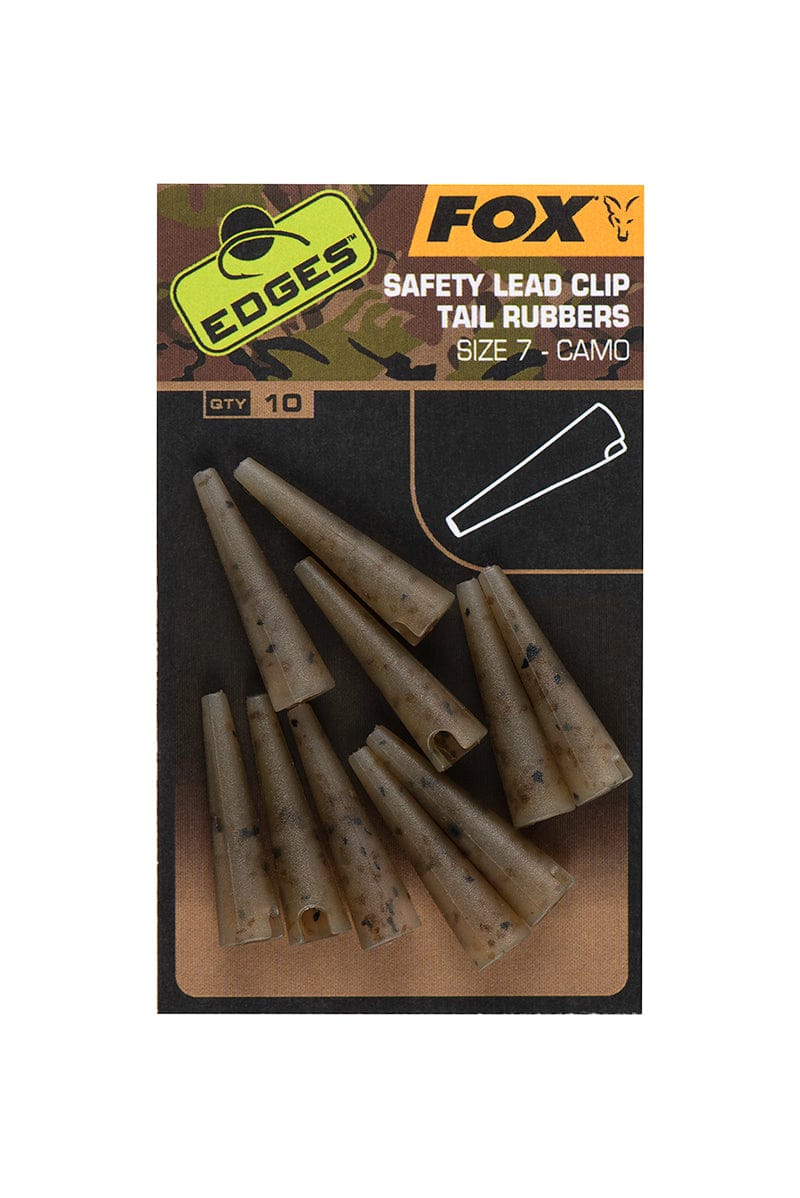 Fox Edges Camo Lead Clip Tail Rubbers Size 7