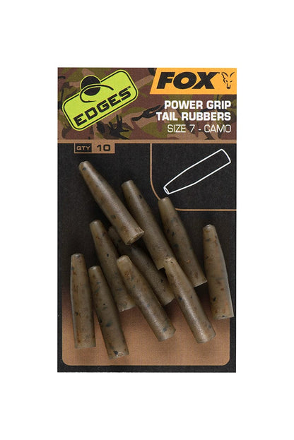 Fox Edges Camo Power Grip Tail Rubbers Size 7