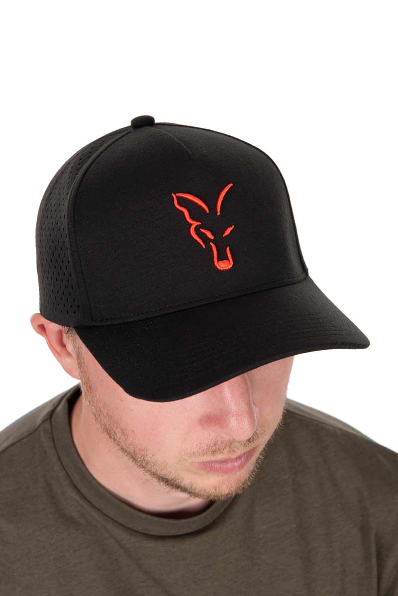 Fox Collection Baseball Cap Black &amp; Orange