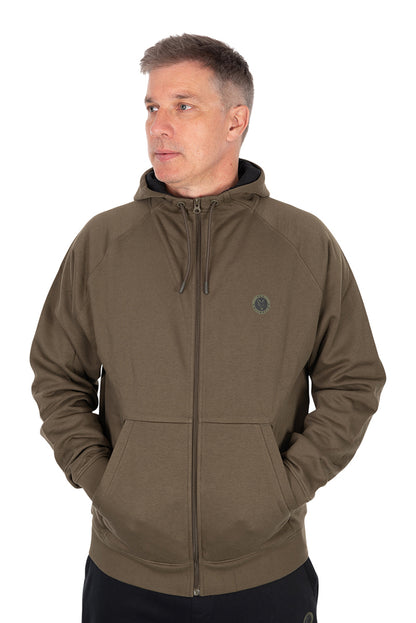 Fox Collection Zipped Hoody Green