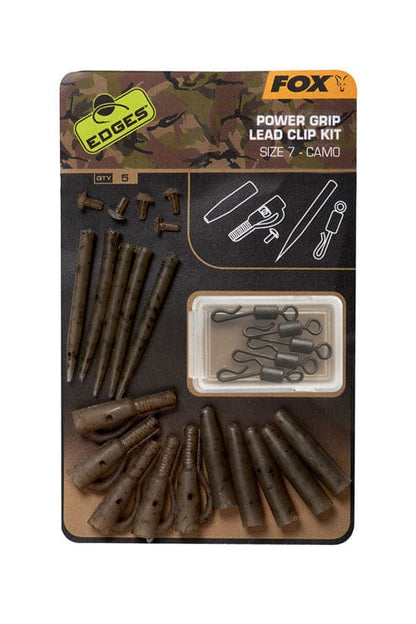 Fox Edges Camo Power Grip Lead Clip Kit