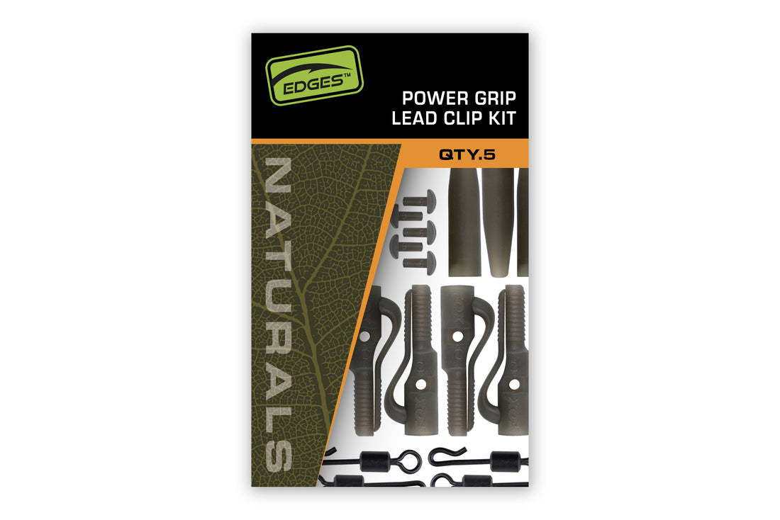 Fox Edges Naturals Power Grip Lead Clip Kit