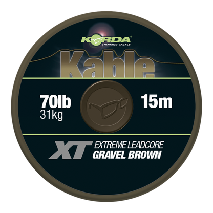 Korda Kable XT Extreme Leadcore 70lb 15m Brown