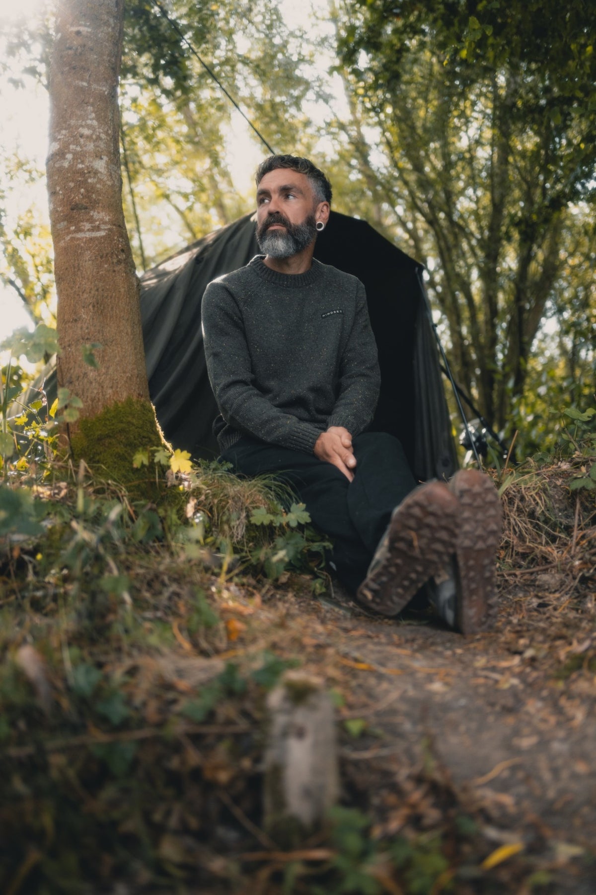 Korda Mindset Fisherman Knitted Sweater Dark Olive