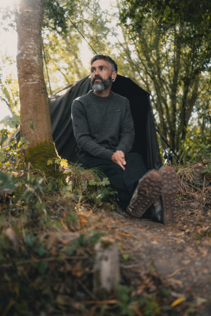 Korda Mindset Fisherman Knitted Sweater Dark Olive