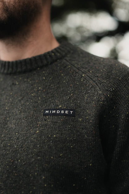 Korda Mindset Fisherman Knitted Sweater Dark Olive