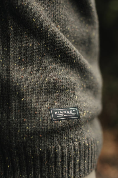 Korda Mindset Fisherman Knitted Sweater Dark Olive