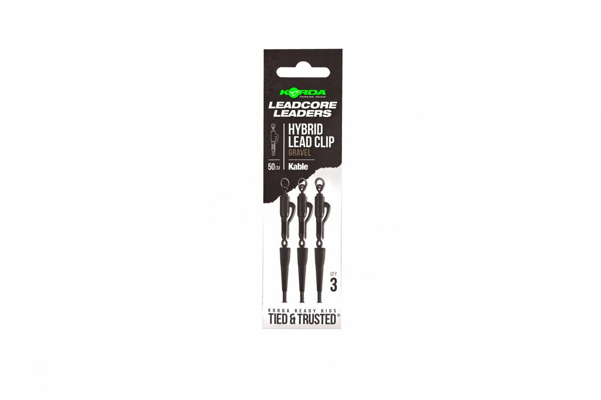 Korda Kable Leadcore Leader Hybrid Lead Clip 50cm