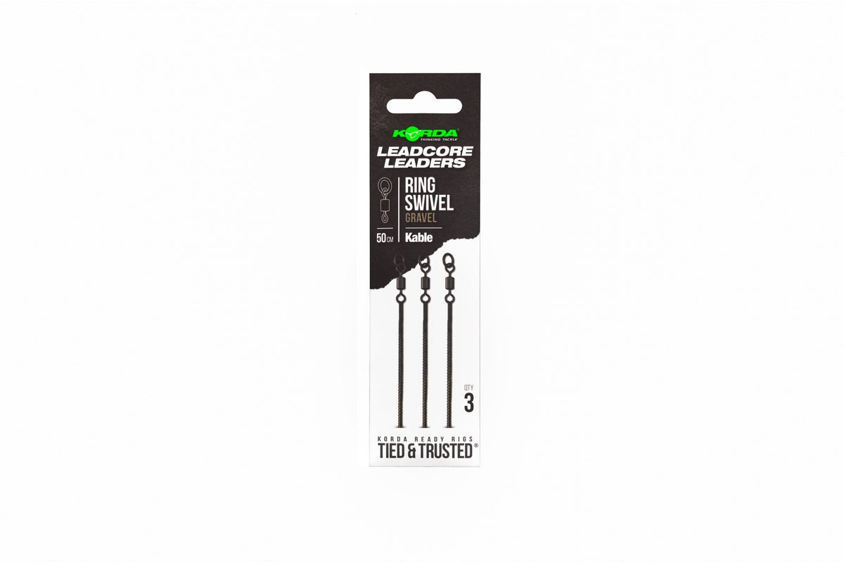 Korda Kable Leadcore Leader Ring Swivel 50cm