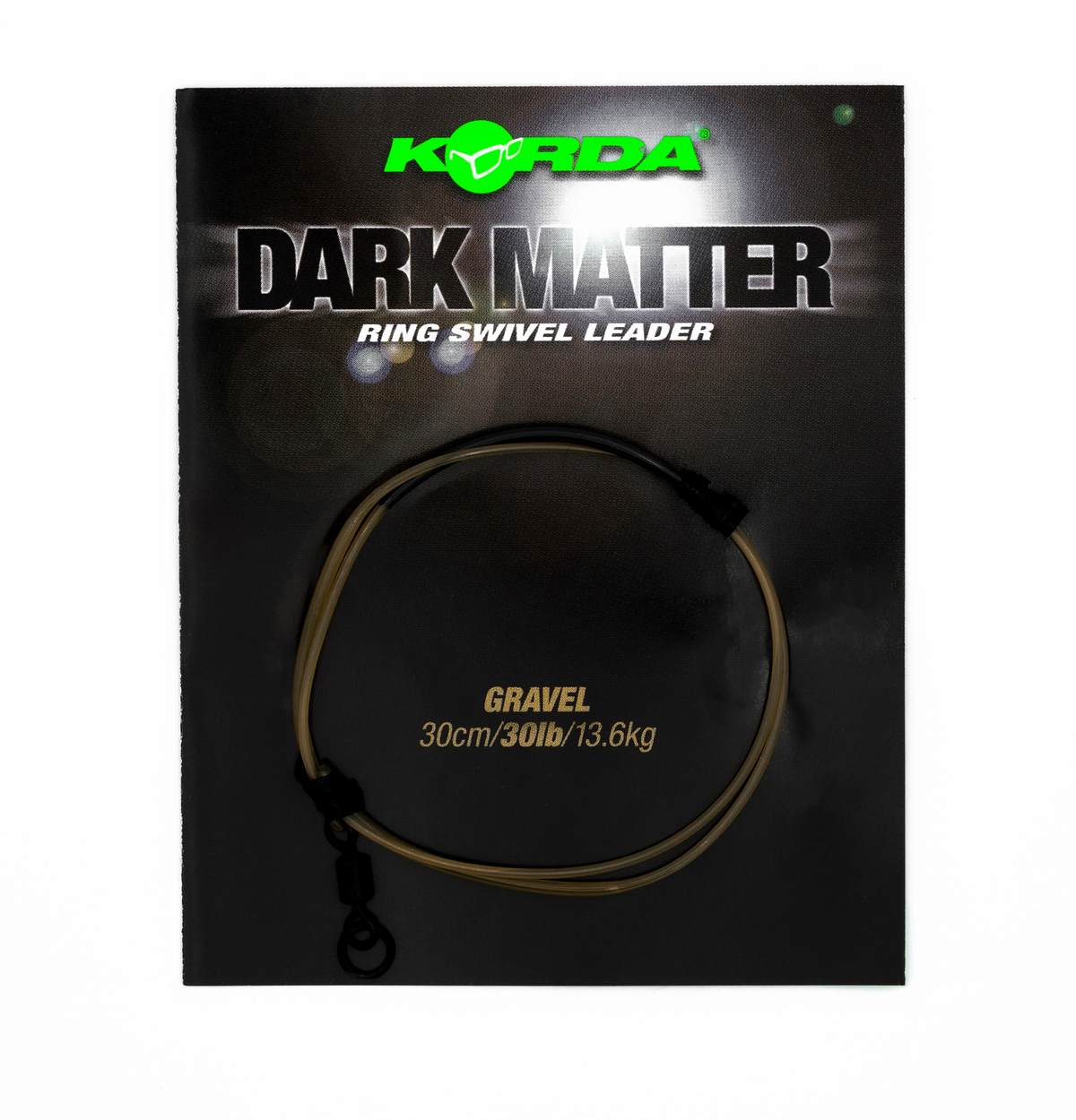 Korda Dark Matter Leader Ring Swivel 30lb 30cm