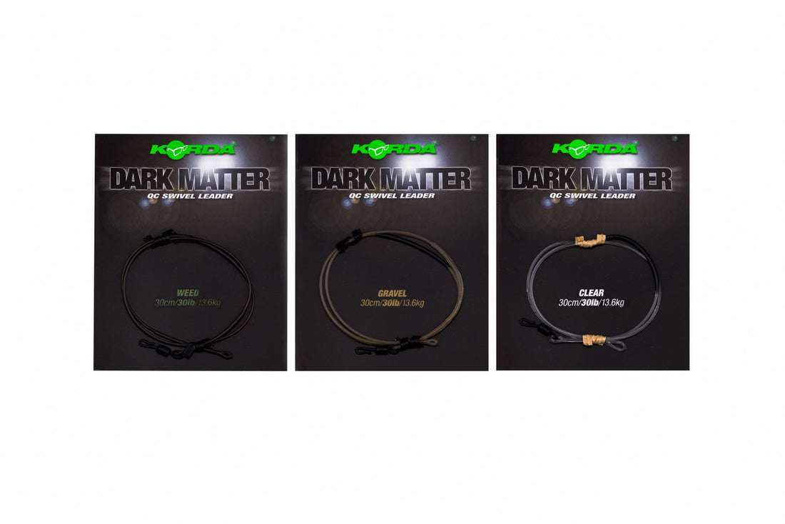 Korda Dark Matter Leader QC Swivel 30lb 30cm