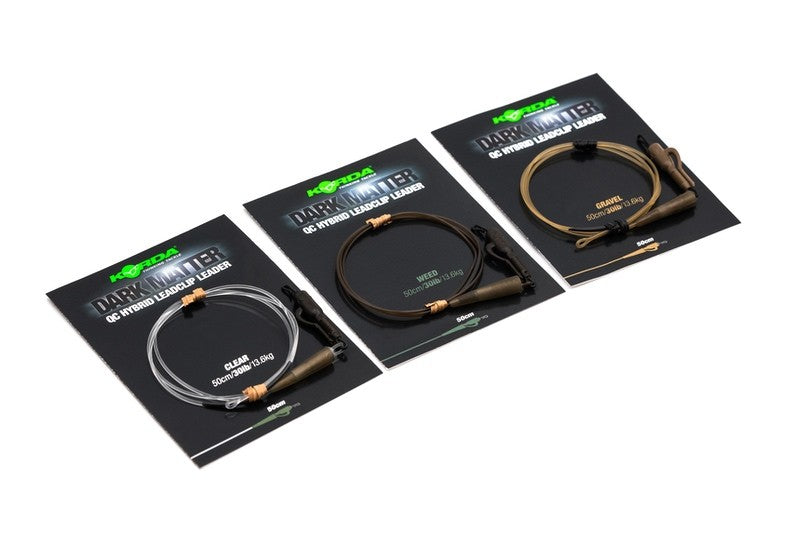 Korda Dark Matter Leader QC Hybrid Clip 50cm