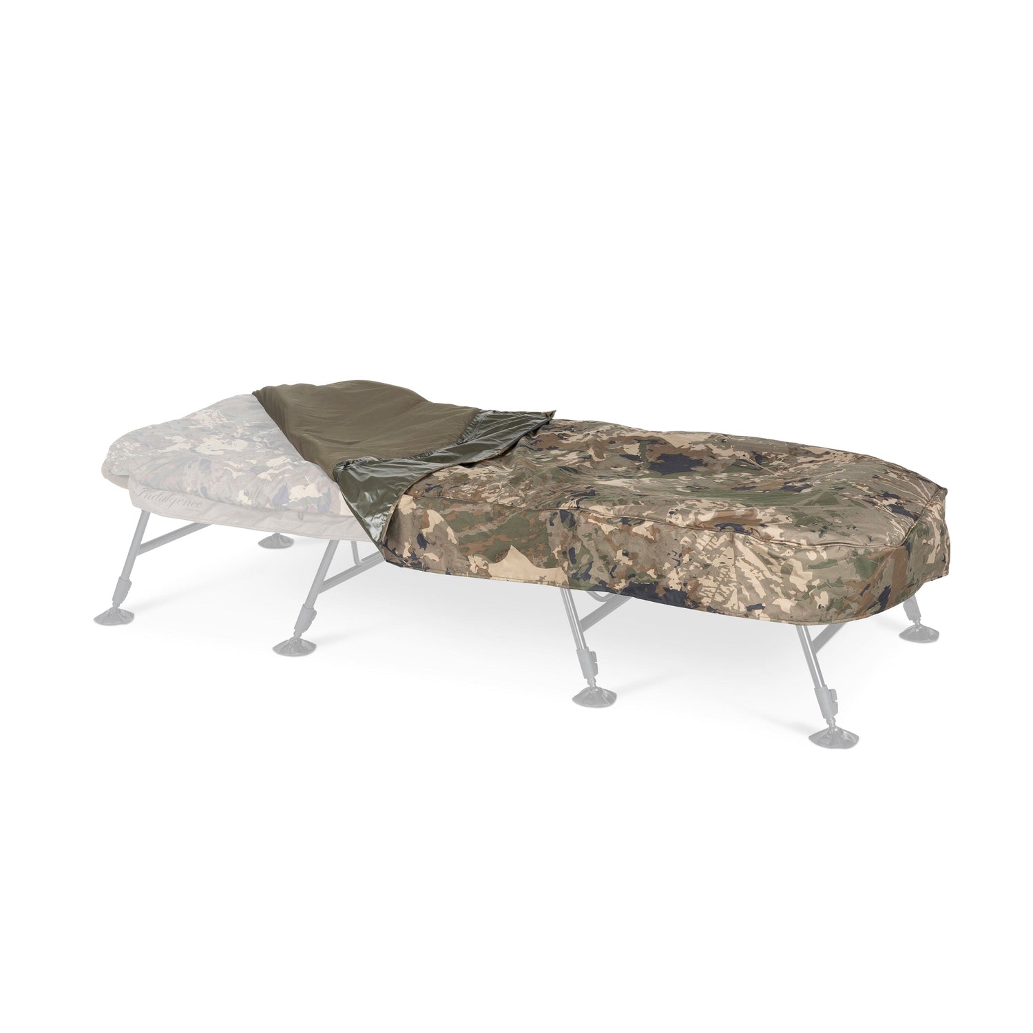 Nash Indulgence Waterproof Bedchair Cover Camo Wide