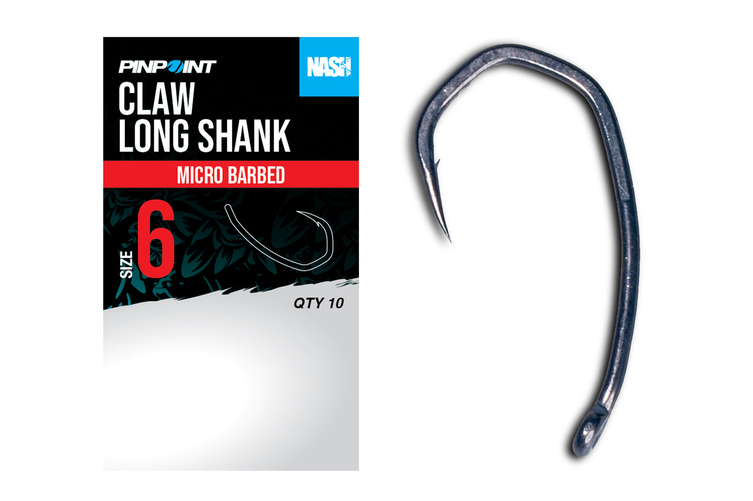 Nash Claw Long Shank Micro Barbed