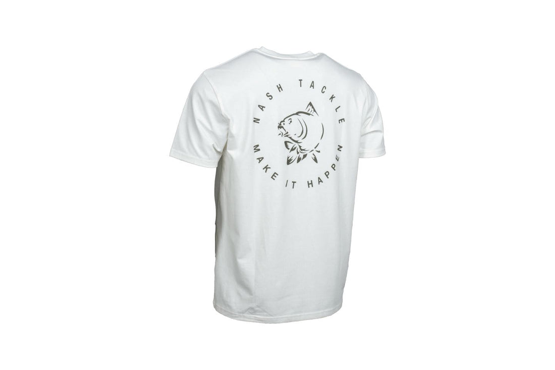 Nash Make it Happen Carp Logo T-Shirt Ecru
