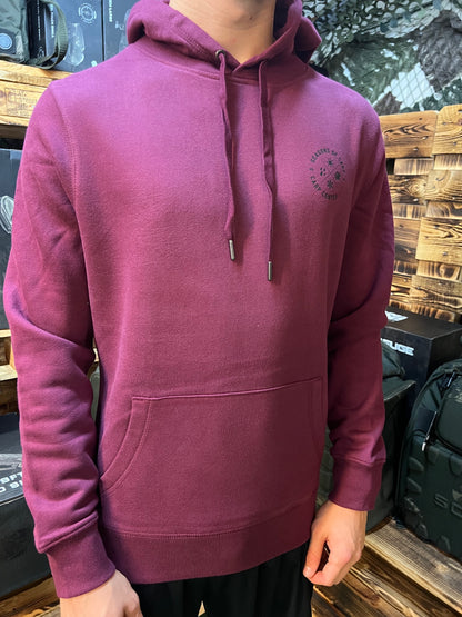 Carp Center Hoody Dark Cherry Season of Carp