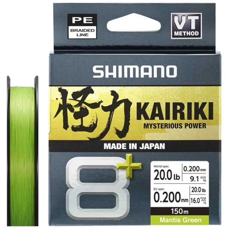 Shimano Kairiki 8+ 150m Mantis Green