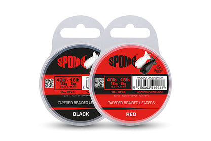 Spomb Tapered Braided Leaders - 3 Stück 40lb-18lb