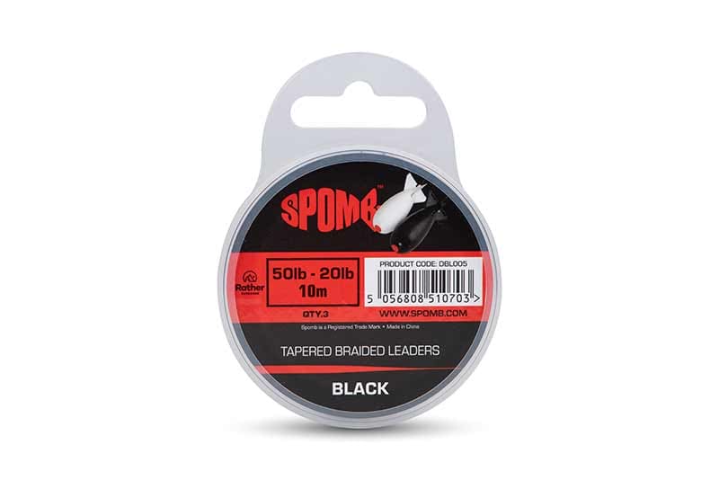 Spomb Tapered Braided Leaders - 3 Stück 50lb-20lb