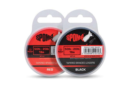 Spomb Tapered Braided Leaders - 3 Stück 50lb-20lb