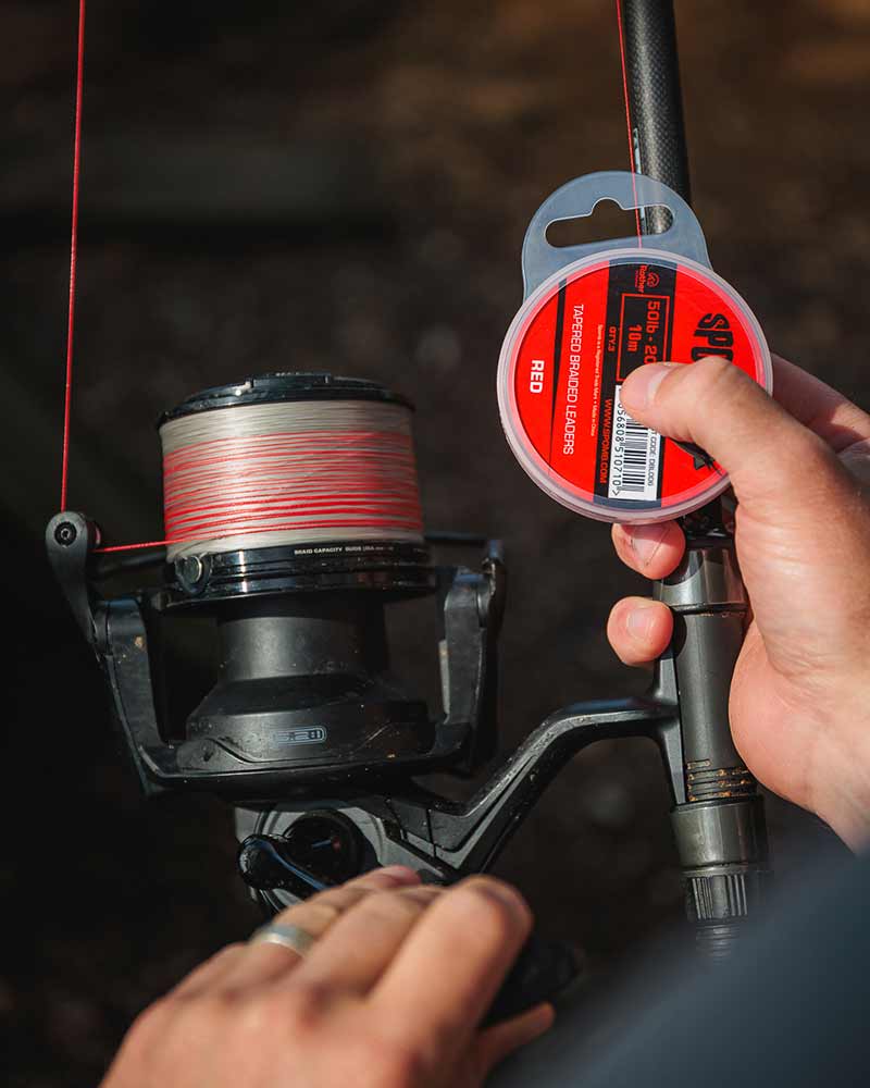 Spomb Tapered Braided Leaders - 3 Stück 50lb-20lb