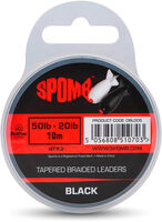 Spomb Tapered Braided Leaders - 3 Stück 50lb-20lb